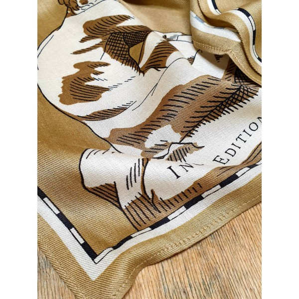 Inoui Editions šilko ir modalo skara ARCHIVES NATURAL